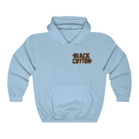 Black Cotton (Logo Design) - Heavy Blend™ Hooded Sweatshirt