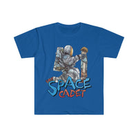 The Space Cadet - Neil and Astronaut Kneeling - Unisex Softstyle T-Shirt