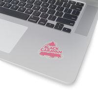 Black Caravan - Pink Logo - Kiss-Cut Stickers