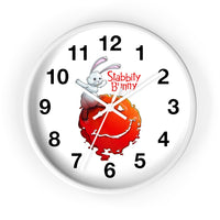 Stabbity Bunny (#1 Cover Design) - Wall Clock