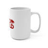 Rabid World (Red Logo Design) - White Coffee Mug 15oz