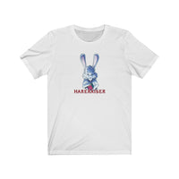 Stabbity Bunny (Harerasier Front Facing Design) - Unisex Jersey Short Sleeve Tee