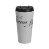 Forever Maps (Logo Design) - Black Stainless Steel Travel Mug