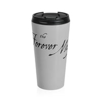Forever Maps (Logo Design) - Black Stainless Steel Travel Mug