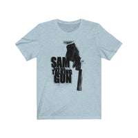 Sam and His Talking Gun (Gun Design)  - Unisex Jersey T-Shirt