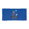 Distorted (Promo 2 Design) - Navy Blue Beach Towel