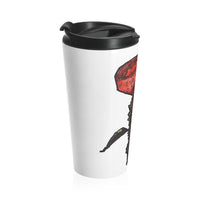 Planet Caravan (Rose Design) - Stainless Steel Travel Mug