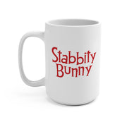 Stabbity Bunny (Logo Design) - Coffee Mug 15oz