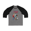 The Mall - Wedgy Design -  Unisex 3\4 Sleeve Baseball Tee