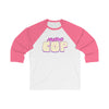 Mullet Cop - Logo  - Unisex 3\4 Sleeve Baseball Tee