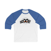 Scoot - Logo Design - Unisex 3\4 Sleeve Baseball Tee