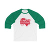 Long Live Pro Wrestling -  Logo Design - Unisex 3\4 Sleeve Baseball Tee