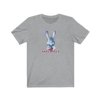 Stabbity Bunny (Harerasier Front Facing Design) - Unisex Jersey Short Sleeve Tee