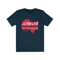 Long Live Pro Wrestling (Red Logo Design)  - Unisex Jersey T-Shirt