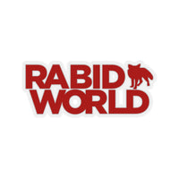 Rabid World (Logo Design) - Kiss-Cut Stickers