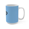 Distorted (Logo Design) - Light Blue Coffee Mug 15oz