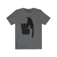 Sam and His Talking Gun (Gun Design)  - Unisex Jersey T-Shirt