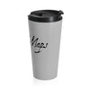 Forever Maps (Logo Design) - Black Stainless Steel Travel Mug