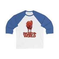 Rabid World - Dripping Blood Design - Unisex 3\4 Sleeve Baseball Tee