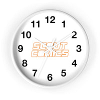 Scout Comics (White Logo) - Wall Clock