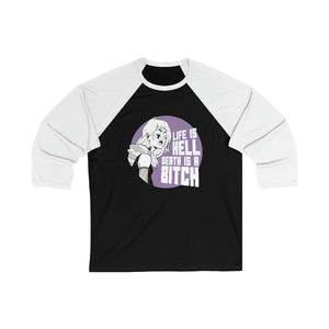 Omega Gang - Life is Hell - Unisex 3\4 Sleeve Baseball Tee