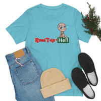 Road Trip To Hell - Angel Logo Design - Unisex Jersey Short Sleeve Tee