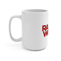 Rabid World (Red Logo Design) - White Coffee Mug 15oz