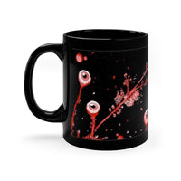 Ghost Planet - Wrap Around Picture - Black Coffee Mug, 11oz