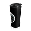 Frank At Home On The Farm (Design One) - Black Stainless Steel Travel Mug