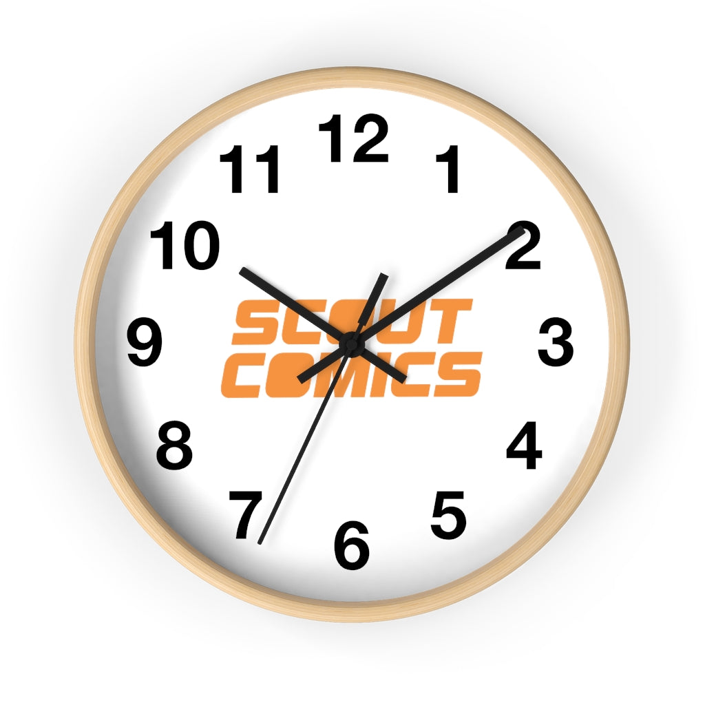 Scout Comics (Orange Logo) - Wall Clock