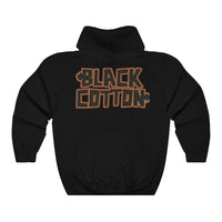 Black Cotton (Logo Design) - Heavy Blend™ Hooded Sweatshirt