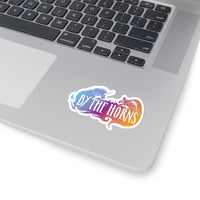 By The Horns (Logo Design) - Kiss-Cut Stickers