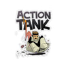 Action Tank - Sledding Design - Kiss-Cut Stickers