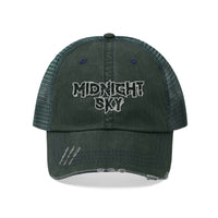 Midnight Sky (Black Logo Design) - Unisex Trucker Hat