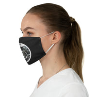 Frank At Home On The Farm (Design One) - Black Fabric Face Mask