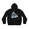 Black Caravan - White Logo Design - Men's Full-Zip Hoodie (AOP)