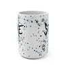 Stake (Splatter Design) - White Coffee Mug 15oz