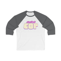 Mullet Cop - Logo  - Unisex 3\4 Sleeve Baseball Tee