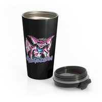 Headless (Gremlin Design) - Black Stainless Steel Travel Mug