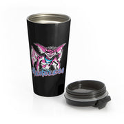 Headless (Gremlin Design) - Black Stainless Steel Travel Mug