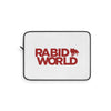 Rabid World (Logo Design) - White Laptop Sleeve