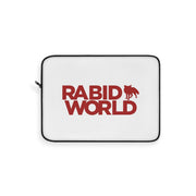 Rabid World (Logo Design) - White Laptop Sleeve
