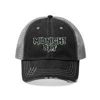 Midnight Sky (Black Logo Design) - Unisex Trucker Hat