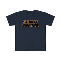 Scout Comics Logo (Black Logo) - Unisex Softstyle T-Shirt