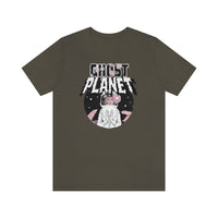 Ghost Planet - Pink Flower Logo - Unisex Jersey Short Sleeve Tee