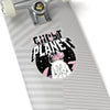 Ghost Planet - White Logo - Kiss-Cut Stickers