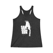 Sam and His Talking Gun - Women's Tri-Blend Racerback Tank