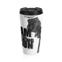 Sam And His Talking Gun (Gun Logo Design) - Stainless Steel Travel Mug