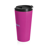 Soulstream (Logo Design) - Pink Stainless Steel Travel Mug