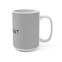 The Recount (Black Logo Design) - Grey Mug 15oz
